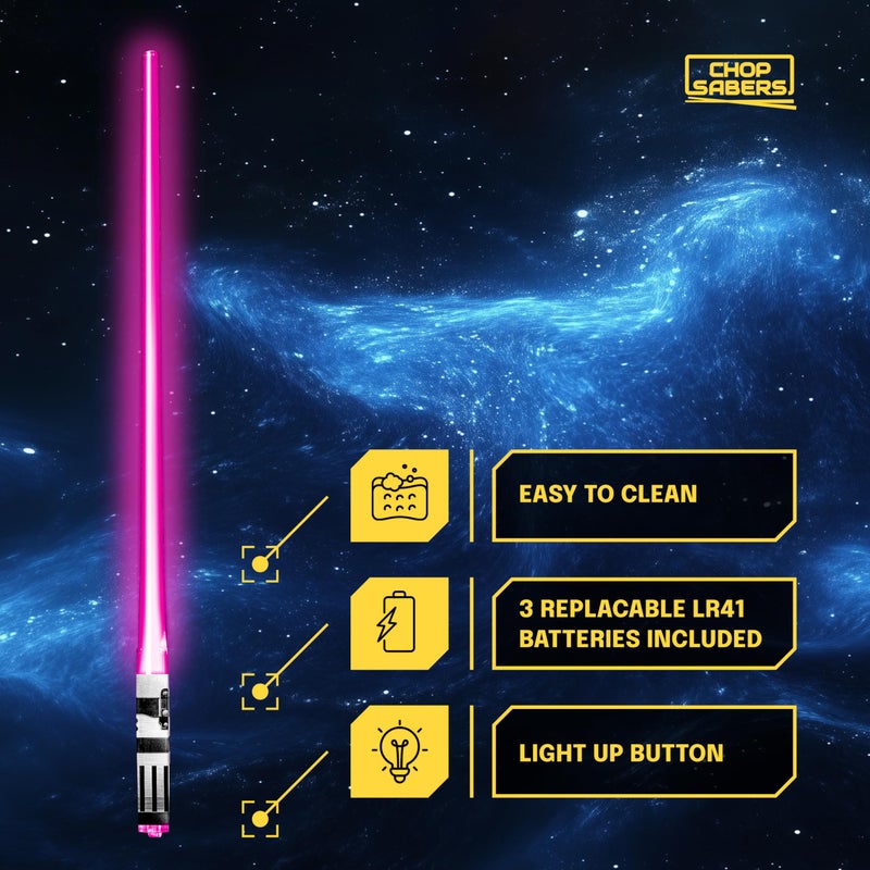 ChopSabers Chop Sabers Light Up LightSaber Chopsticks, 1 Pair, Pink - Image 5